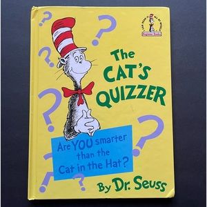 Dr Seuss Banned HTF Large Hardcover The Cat’s Quizzer *Good Condition*